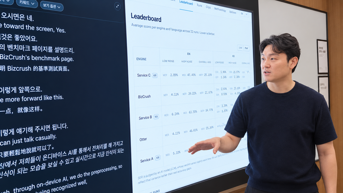 비즈크러시, '오프라인 음성 AI'로 실시간 통번역 시장 공략